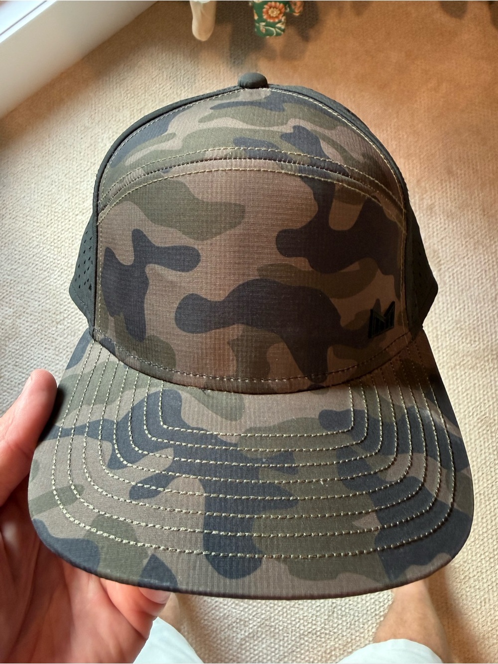 Melin Brand Camo Trucker Hat - Olive & Black - Classic